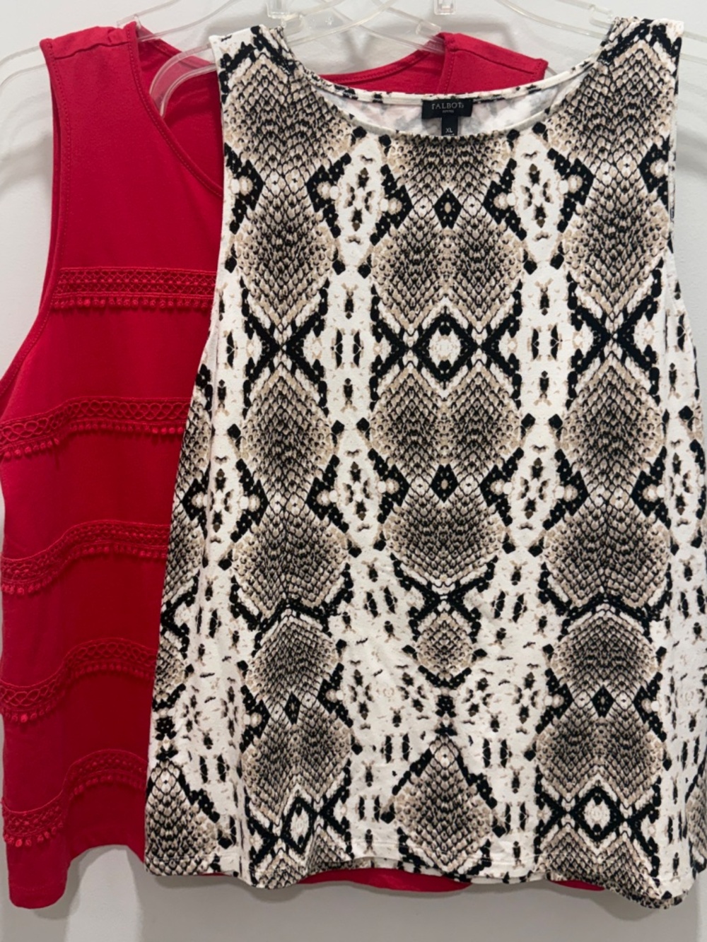 Cute Talbots Red Lightweight Sleeveless Tank Top, Size XLP,